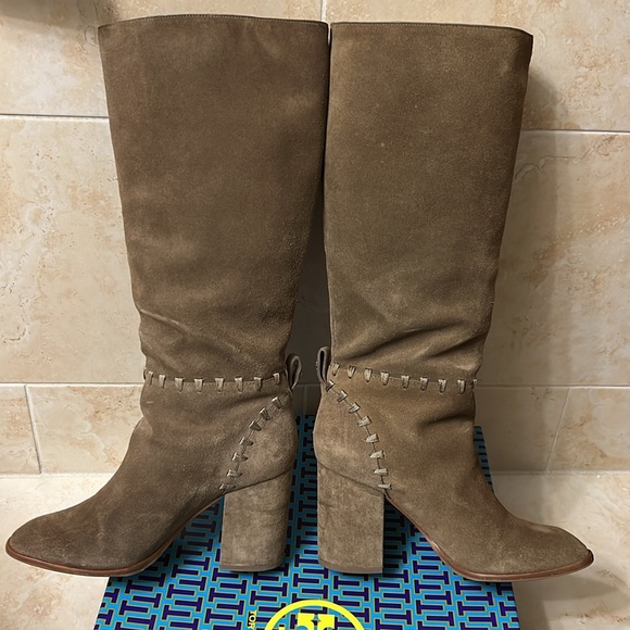 Tory Burch Contraire 90MM suede knee boots - Picture 10 of 16